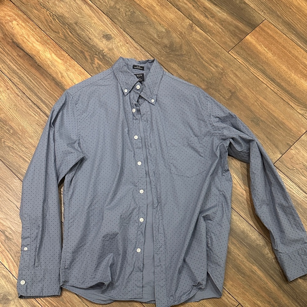 Men's Blue Button-Down Shirt